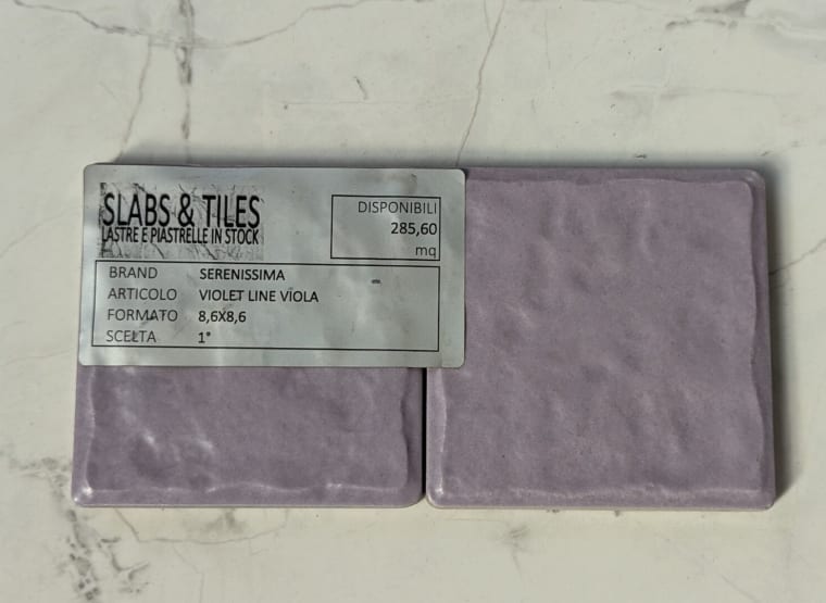 SERENISSIMA VIOLET LINE VIOLA Lot of tiles 8.6 x 35 (approx. 293,16 MQ)