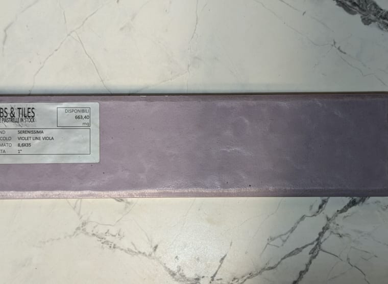 SERENISSIMA VIOLET LINE VIOLA Lot of tiles 30 x 30 (approx. 663.36 MQ)