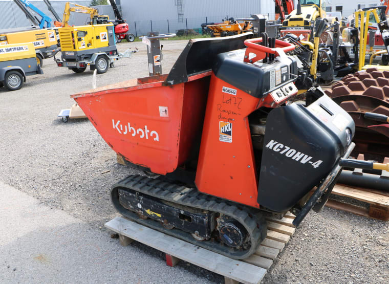 KUBOTA KC 70 HV-4 Track dumper DEFECTIVE