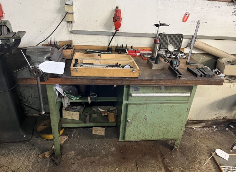 Workbench with contents