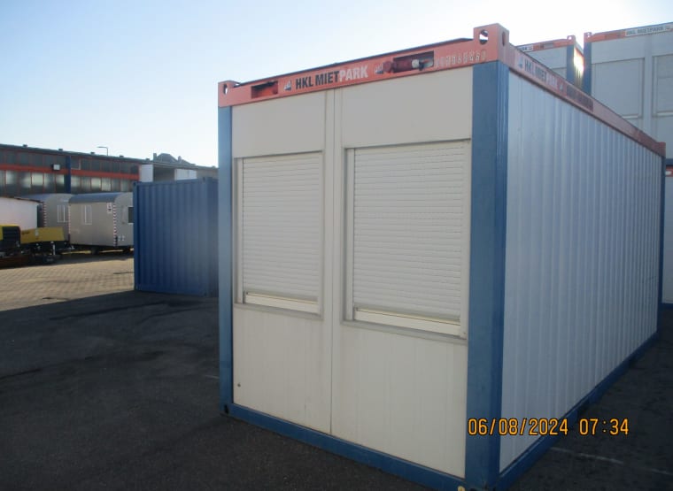 CONTAINEX STC20 Standardcontainer mit Küchenzeile, defekt