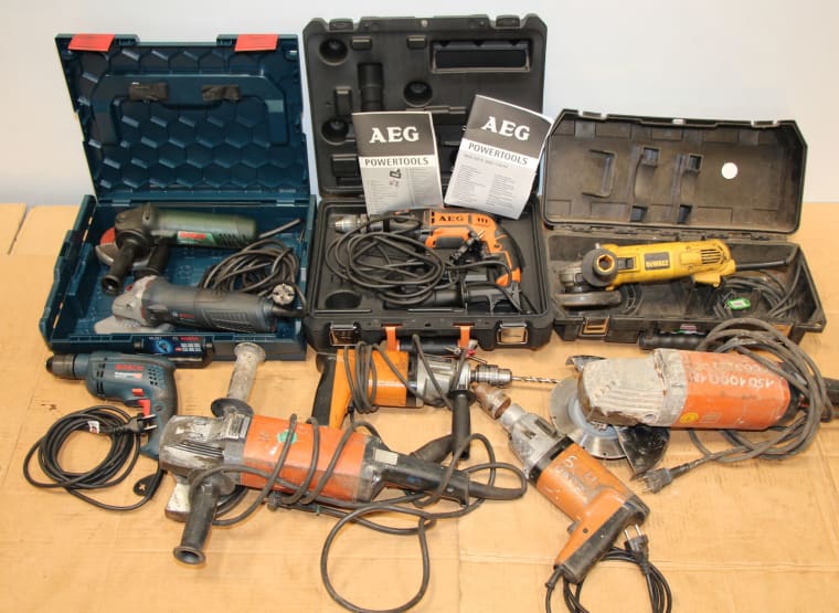 BOSCH, AEG, VEB. Lot of power tools