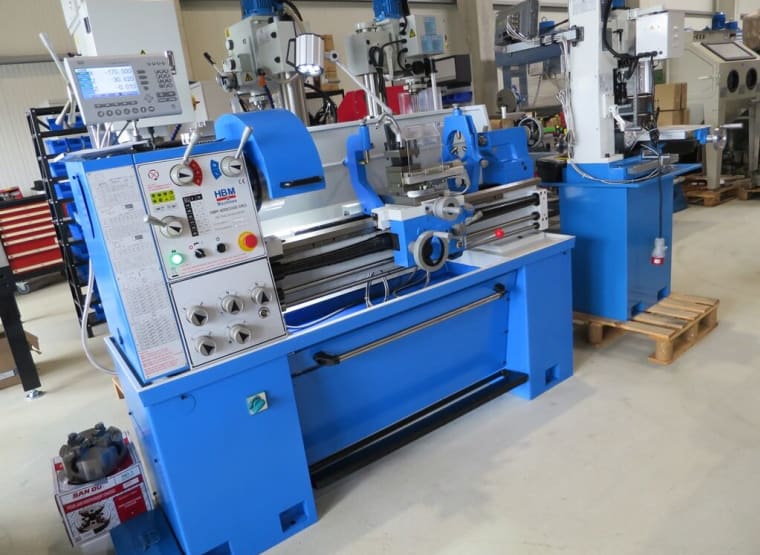 HBM 400 x 1000 DRO Leit- und Zugspindeldrehmaschine