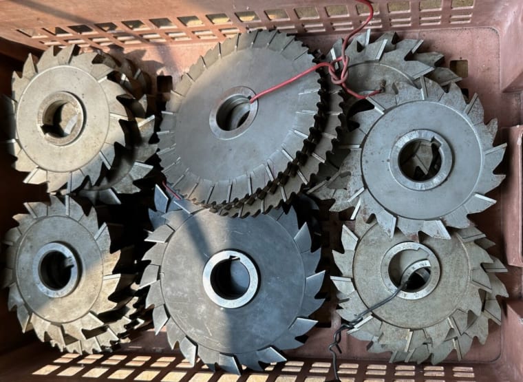 WMW Lot (19x) HSS milling cutters, disc milling cutters