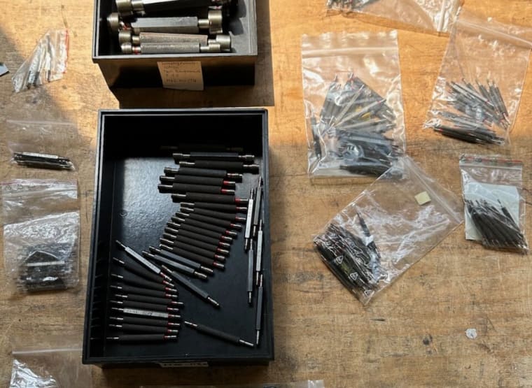 WMW Lot (approx. 150 pieces) Thread plug gauges, metric fine thread