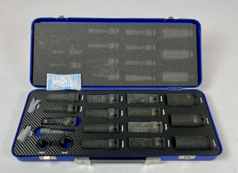 PROMAT 10-27mm Impact socket set 35 pcs.1/2 inch long, hexagon