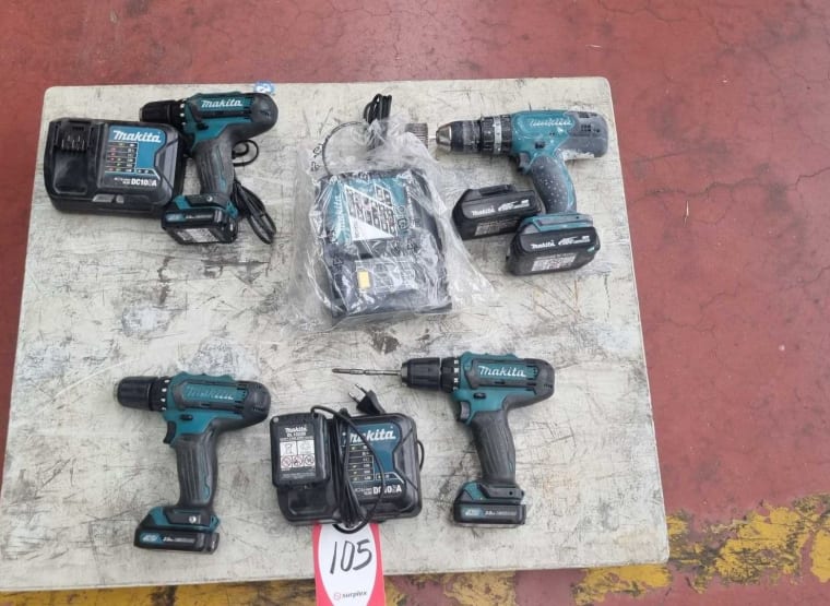 Lote de Máquinas Portátiles de Bateria MAKITA