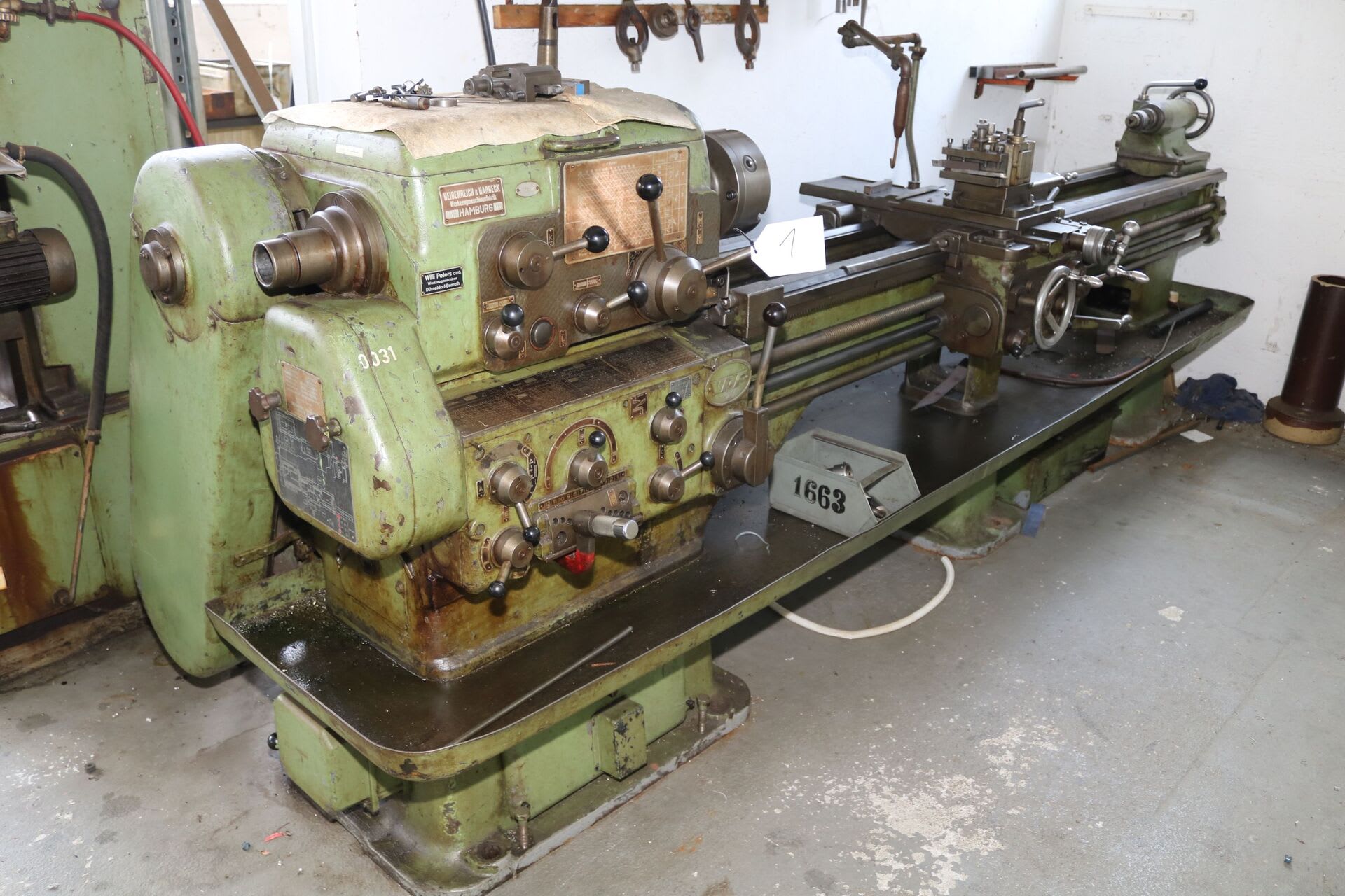HEIDENREICH & HARBECK 18 RO 195 Leit und Zugspindeldrehmaschine