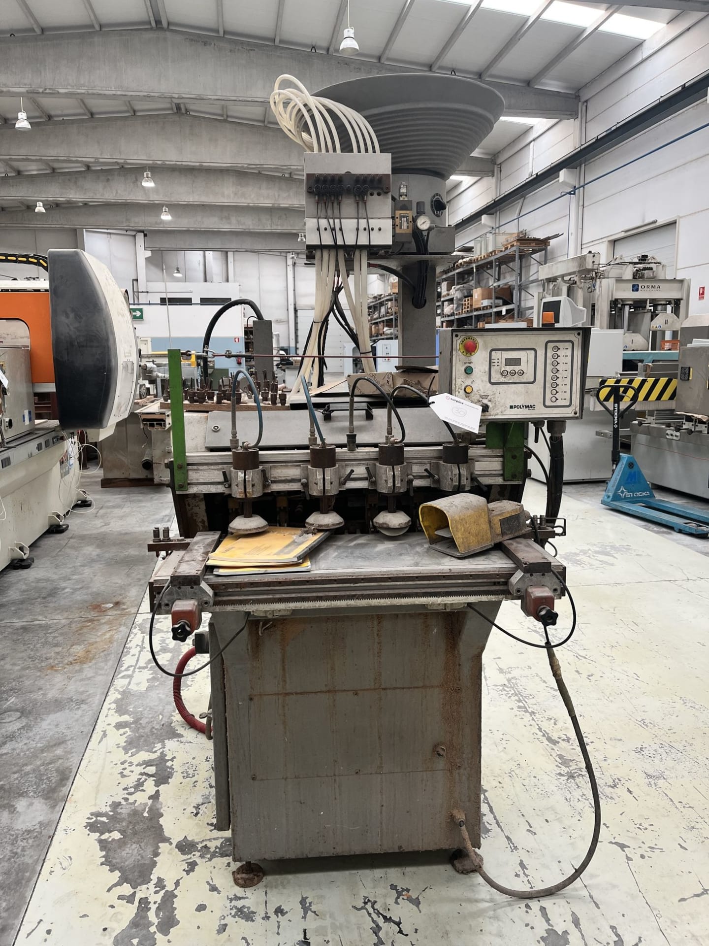 POLYMAC F/S.E Drilling and Dowel Inserting Machine buy used