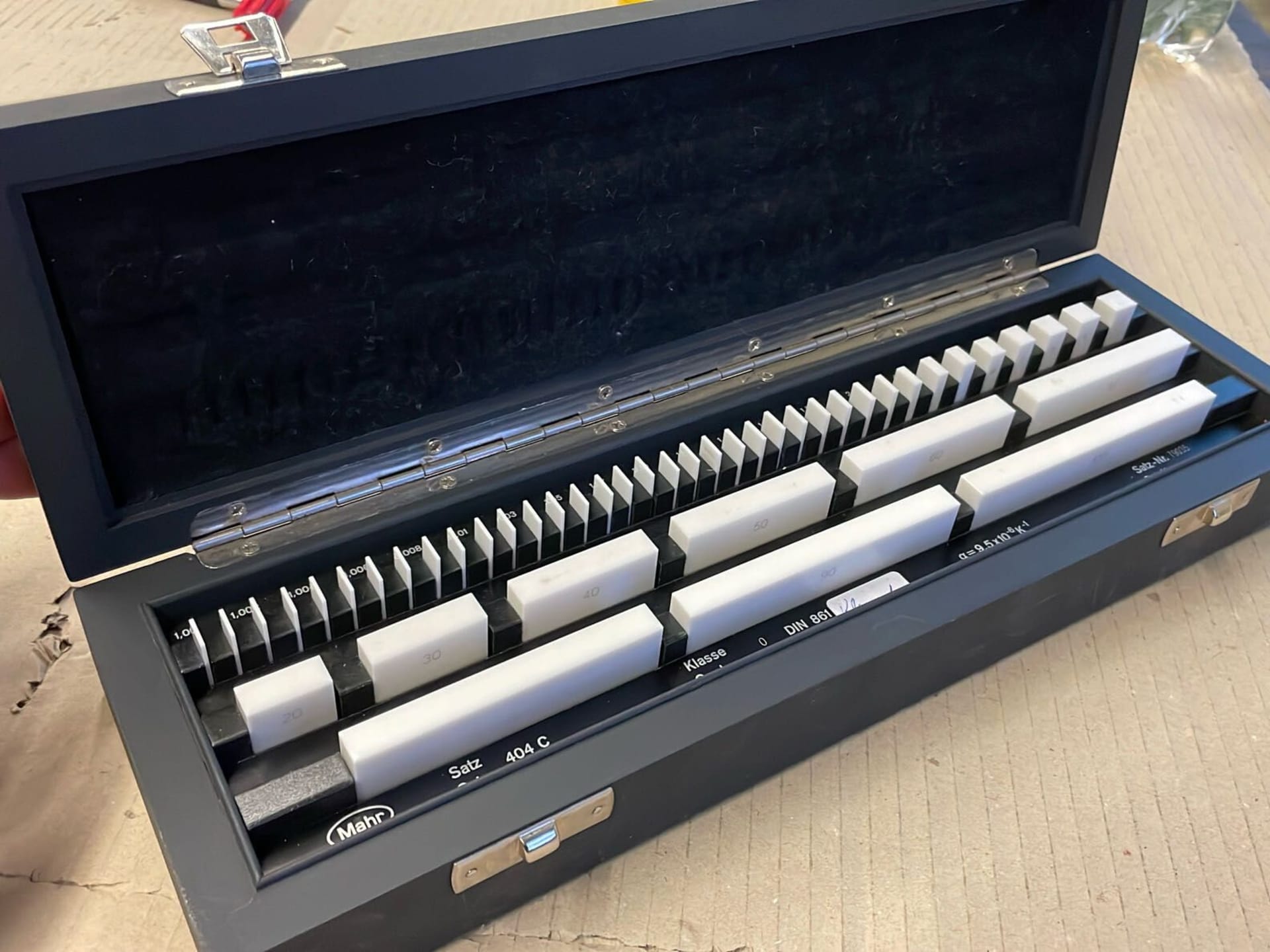 MAHR ceramic gauge block box buy used