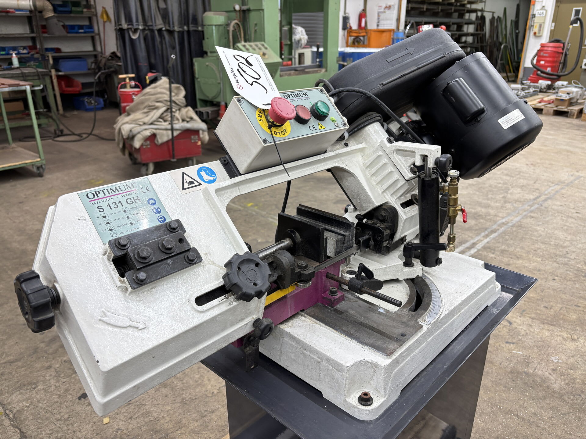 OPTIMUM S 131 GH Metal band saw buy used