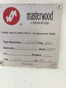 MASTERWOOD OMB1CN3TF Shutter production line i_03193427